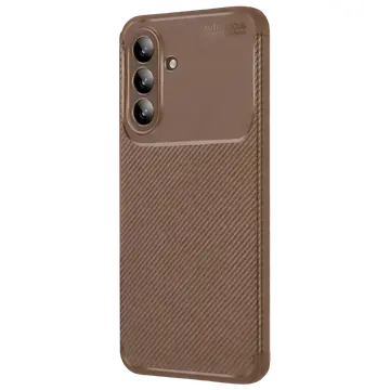 Samsung Galaxy A27 5g Auto Focus Karbon Kapak - Kahverengi