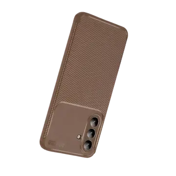Samsung Galaxy A27 5g Auto Focus Karbon Kapak - Kahverengi