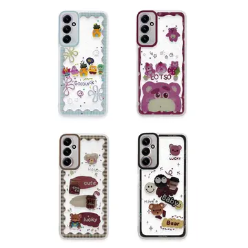 Samsung Galaxy A05s Kılıf Sweet Desenli Silikon Kapak - Şeffaf