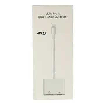 Apr22 Iphone Otg 2in1 - Beyaz