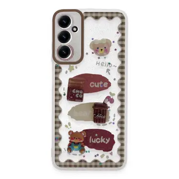 Samsung Galaxy A14 4g Kılıf Sweet Desenli Silikon Kapak - Şeffaf