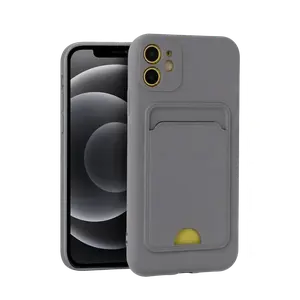 İphone 11 Kılıf Kelvin Kartvizitli Silikon - Gri