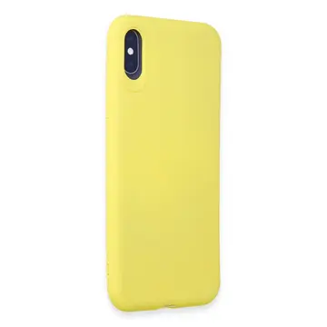 İphone X Kılıf First Silikon - Sarı