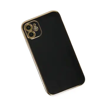 İphone 12 Kılıf Volet Silikon - Siyah