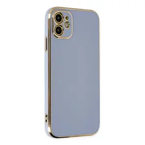 İphone 12 Kılıf Volet Silikon - Mavi