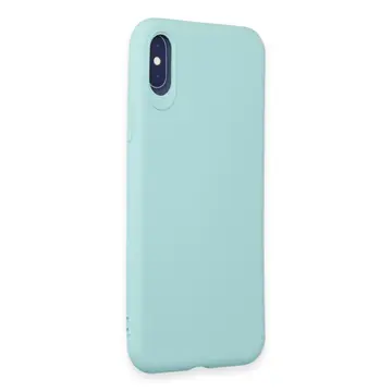 İphone X Kılıf First Silikon - Turkuaz