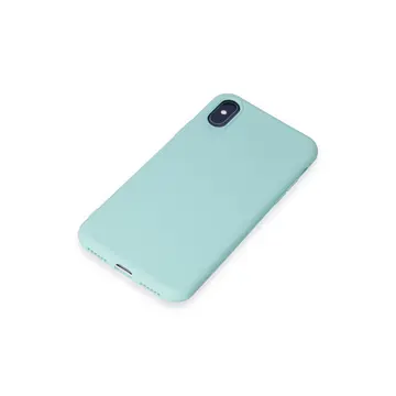 İphone X Kılıf First Silikon - Turkuaz