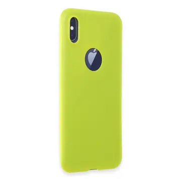 İphone X Kılıf First Silikon - Parlak Sarı