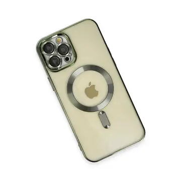 İphone 12 Pro Max Kılıf Kross Magneticsafe Kapak - Koyu Yeşil