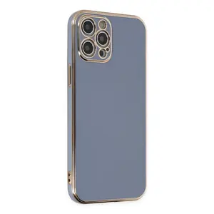 İphone 12 Pro Kılıf Volet Silikon - Mavi