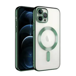İphone 13 Pro Kılıf Kross Magneticsafe Kapak - Koyu Yeşil