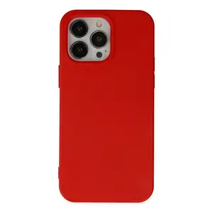 İphone 14 Pro Kılıf Nano İçi Kadife Silikon - Kırmızı