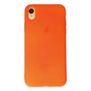 İphone Xr Kılıf First Silikon - Parlak Turuncu