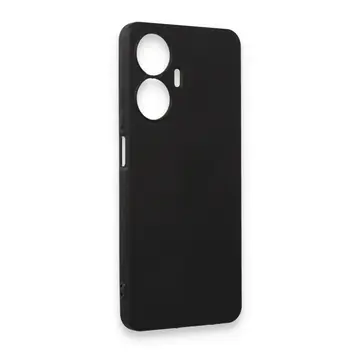 Realme C55 Kılıf First Silikon - Siyah