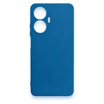 Realme C55 Kılıf First Silikon - Mavi