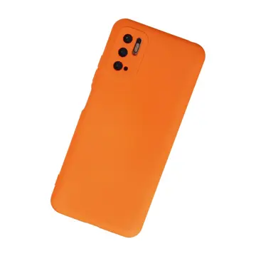 Xiaomi Redmi Note 10 5g Kılıf Nano İçi Kadife Silikon - Turuncu