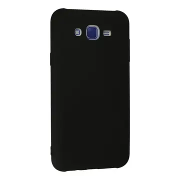 Samsung Galaxy J7 Kılıf Nano İçi Kadife Silikon - Siyah