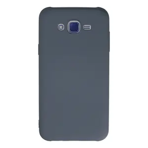 Samsung Galaxy J7 Kılıf Nano İçi Kadife Silikon - Gri