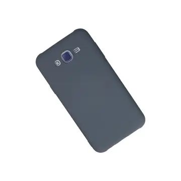 Samsung Galaxy J7 Kılıf Nano İçi Kadife Silikon - Gri