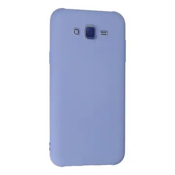 Samsung Galaxy J7 Kılıf Nano İçi Kadife Silikon - Lila
