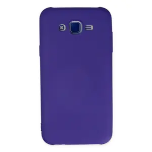 Samsung Galaxy J7 Kılıf Nano İçi Kadife Silikon - Mor