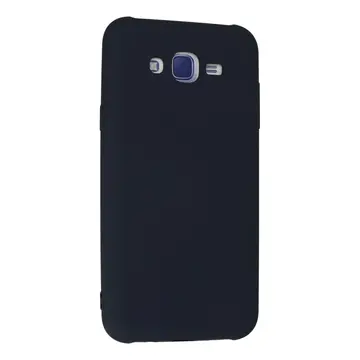 Samsung Galaxy J7 Kılıf Nano İçi Kadife Silikon - Lacivert