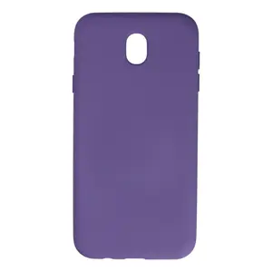 Samsung Galaxy J7 Pro / J730 Kılıf Nano İçi Kadife Silikon - Mor