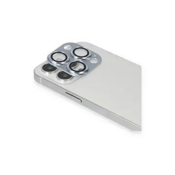 İphone 13 Pro Max Pers Alüminyum Kamera Lens - Sierra Blue