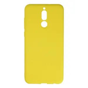 Huawei Mate 10 Lite Kılıf Nano İçi Kadife Silikon - Sarı