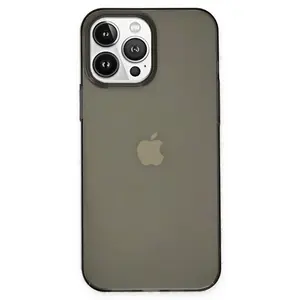 İphone 14 Pro Kılıf Pc Sert Şeffaf Kapak - Siyah