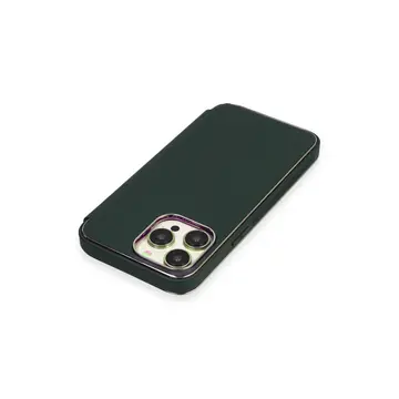 İphone 13 Pro Kılıf Dolpin Kapaklı - Koyu Yeşil