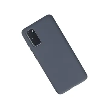 Samsung Galaxy S20 Kılıf Nano İçi Kadife Silikon - Gri