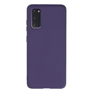 Samsung Galaxy S20 Kılıf Nano İçi Kadife Silikon - Mor