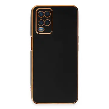 Oppo A54 4g Kılıf Volet Silikon - Siyah