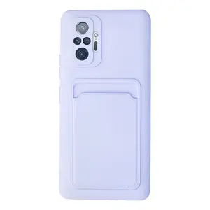 Xiaomi Redmi Note 10 Pro Kılıf Kelvin Kartvizitli Silikon - Lila