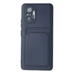 Xiaomi Redmi Note 10 Pro Kılıf Kelvin Kartvizitli Silikon - Lacivert