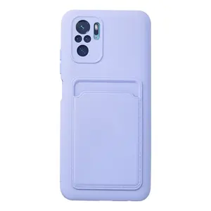 Xiaomi Redmi Note 10s Kılıf Kelvin Kartvizitli Silikon - Lila