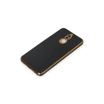 Huawei Mate 10 Lite Kılıf Volet Silikon - Siyah
