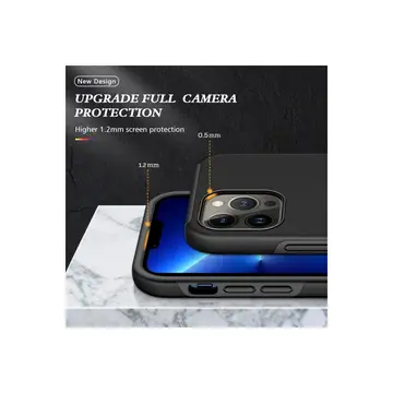 İphone 13 Pro Kılıf Elit Yüzüklü Kapak - Siyah