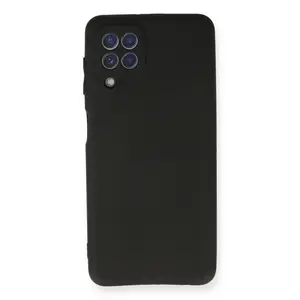 Samsung Galaxy A22 Kılıf First Silikon - Siyah