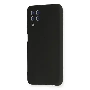 Samsung Galaxy A22 Kılıf First Silikon - Siyah