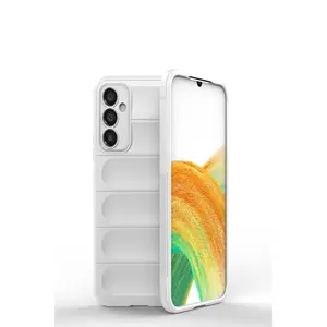 Samsung Galaxy M34 5g Kılıf Optimum Silikon - Krem