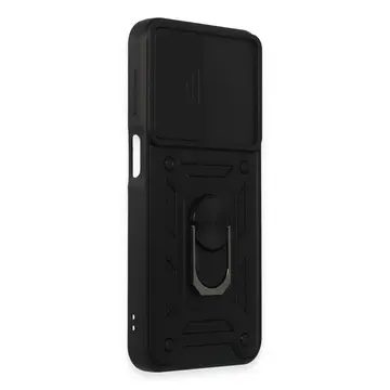 Samsung Galaxy M34 5g Kılıf Pars Lens Yüzüklü Silikon - Siyah
