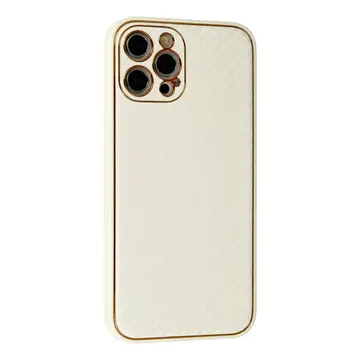 İphone 12 Pro Max Kılıf Coco Karbon Silikon - Beyaz