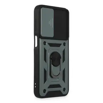 Samsung Galaxy M34 5g Kılıf Pars Lens Yüzüklü Silikon - Yeşil