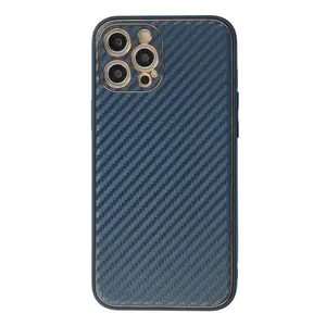 İphone 12 Pro Max Kılıf Coco Karbon Silikon - Mavi