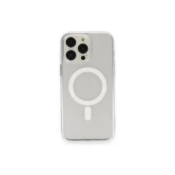 İphone 14 Pro Max Kılıf Matte Şeffaf Magneticsafe - Şeffaf
