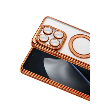 Xiaomi Mi 15t Pro Joke Simli Magneticsafe Kılıf - Turuncu