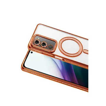 Xiaomi Redmi 15 4g Joke Simli Magneticsafe Kılıf - Turuncu