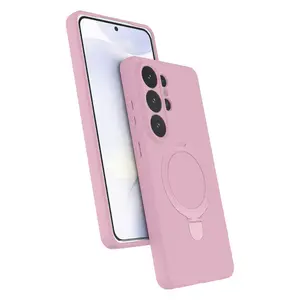Samsung Galaxy S26 Ultra Regal Magsafe Standlı Kapak - Açık Pembe